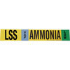 Pipe Marker - LSS VAP Ammonia LOW - Polyester YL