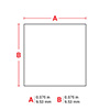 Etiquetas multiusos de poliéster para ambientes agresivos para impresoras B33 - 0.375" x 0.375" 4