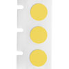 Etiquetas multiusos de nailon con adhesivo agresivo para BMP61 BMP71 M611 - 0.5" diá., amarillo 3