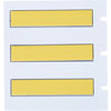 Etiquetas termocontráctiles PermaSleeve para alambres y cables, 3/16" diá., para BMP61 BMP71 M611 - 1.75", amarillo 3
