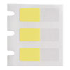 Etiquetas envolventes autolaminables de vinilo para BMP61 BMP71 M611 - 0.75"x 0.25", amarillo / transparente 3