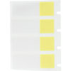 Etiquetas envolventes autolaminables de vinilo para BMP61 BMP71 M611 - 1.5"x 0.5", amarillo / transparente 3